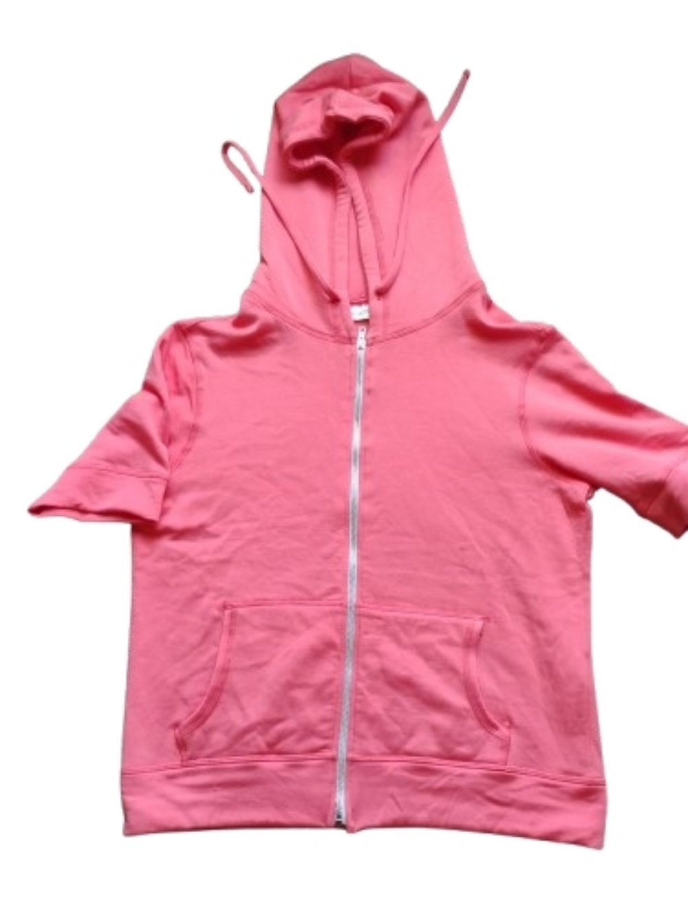 New Without Tags 78 & Sunny Zip Hoodie Short Sleeve Orange Size L
